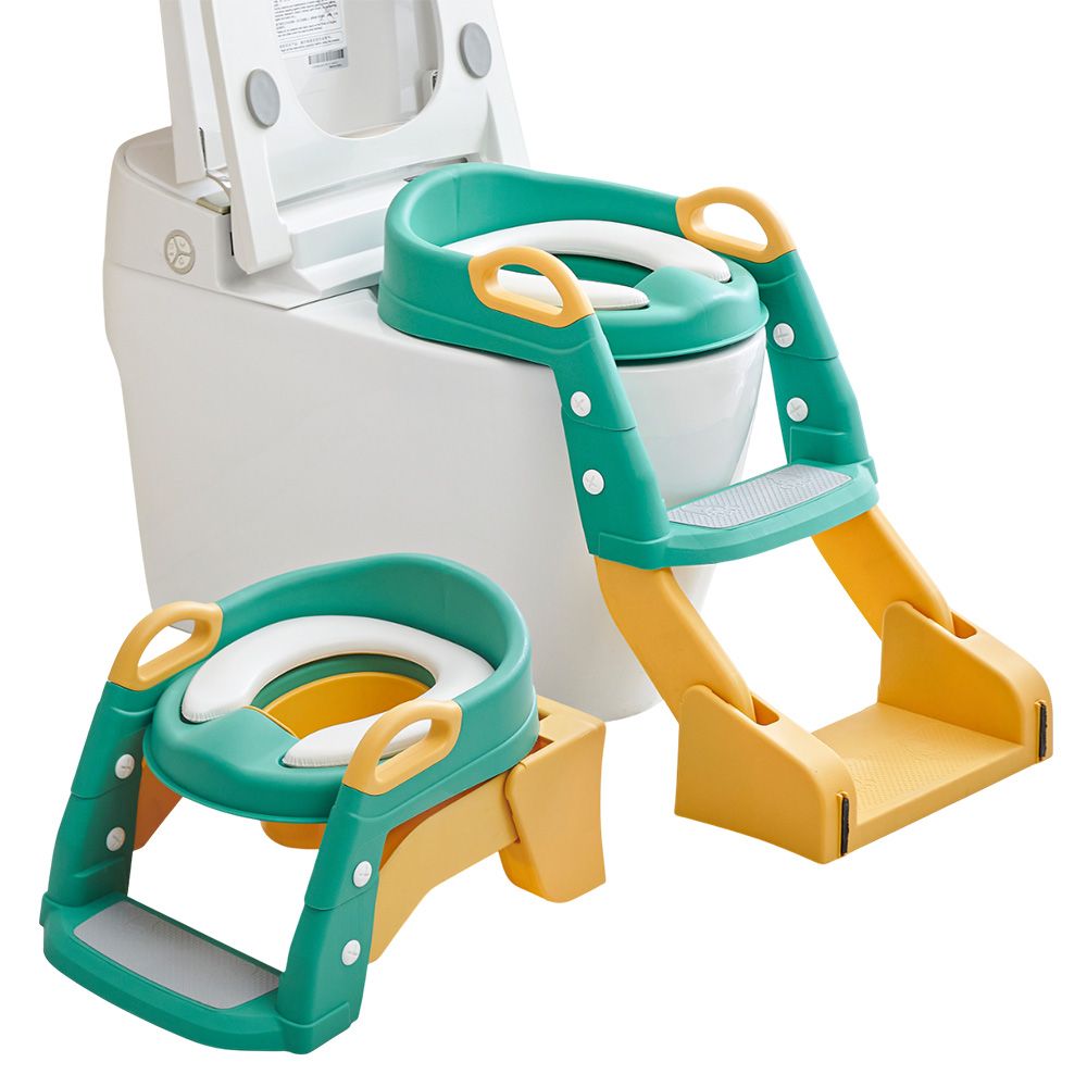 Baybee - Vega 2-In-1 Convertible Western Toilet Potty Seat - Green