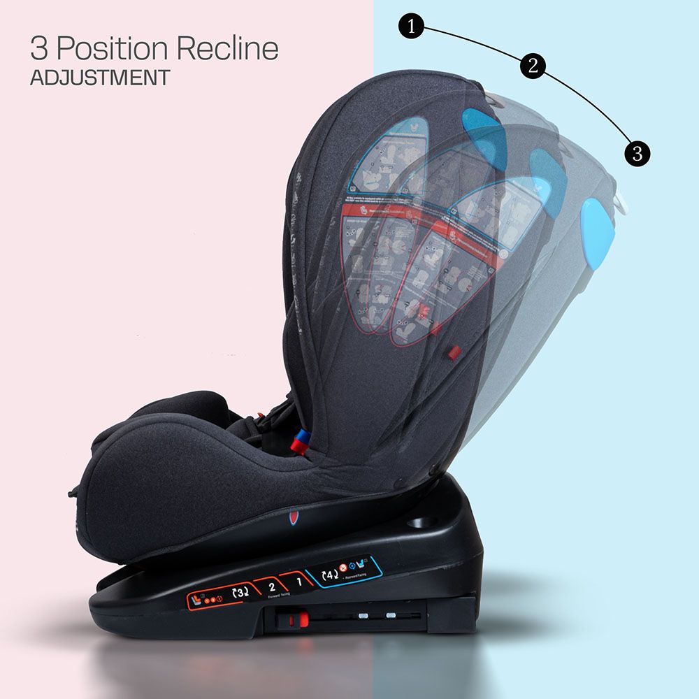 Baybee - Convertible Car Seat For Baby - Black