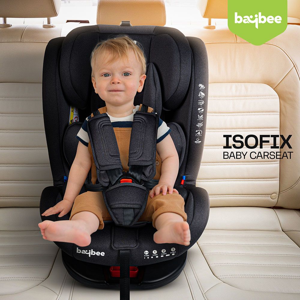 Baybee - Convertible Car Seat For Baby - Black