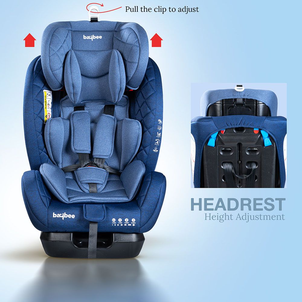 Baybee - Convertible Baby Car Seat w/ Isofix - Blue