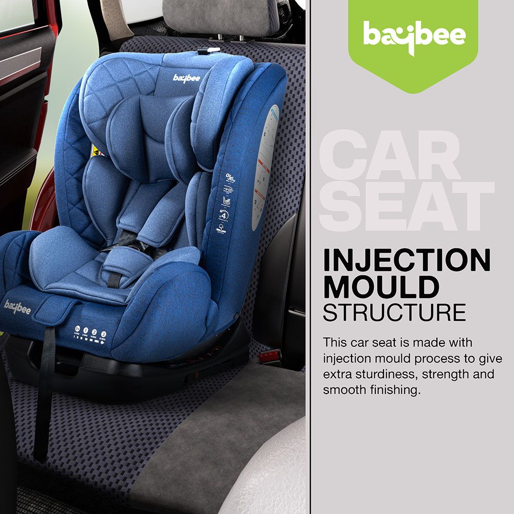 Baybee - Convertible Baby Car Seat w/ Isofix - Blue