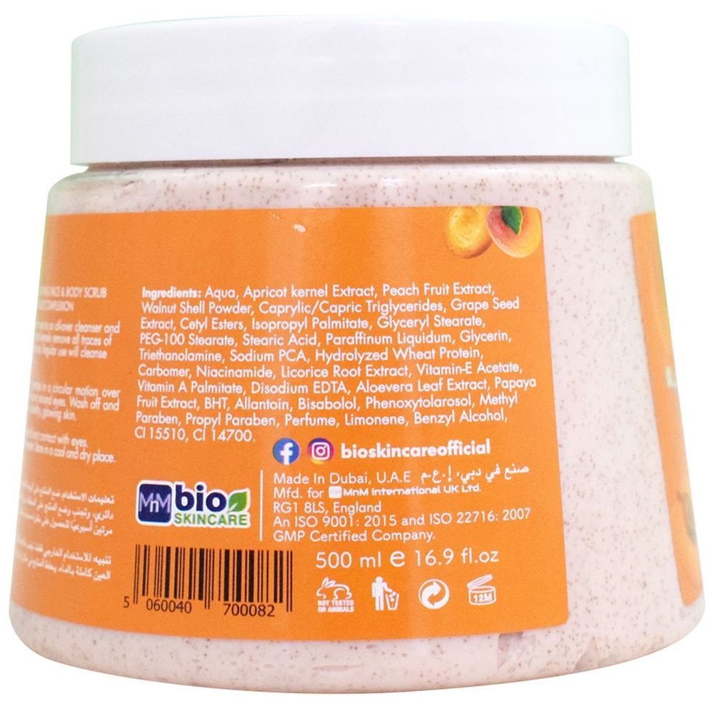 Bio Skincare - Apricot & Peach Facial Scrub - 500ml