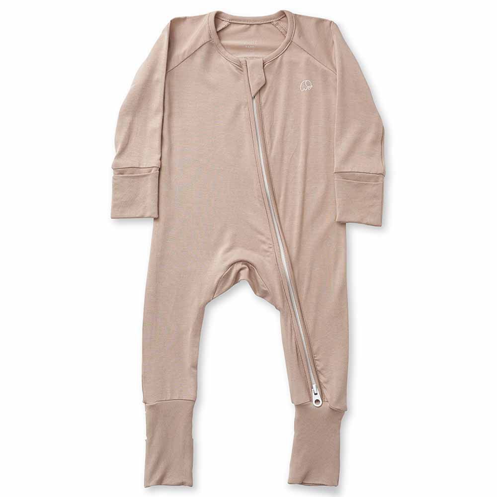 Anvi Baby Couture - 2pc-Set - Bamboo Swaddle And Sleep Suit - Mocha