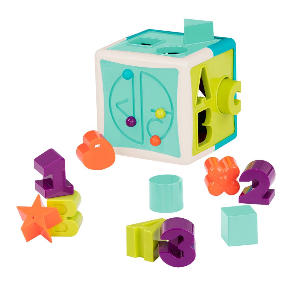 Battat - Shape Sorter Cube - 13pcs