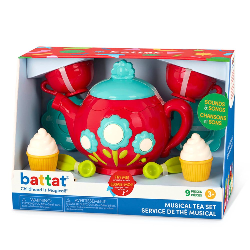 Battat - Musical Tea Set - 9pcs