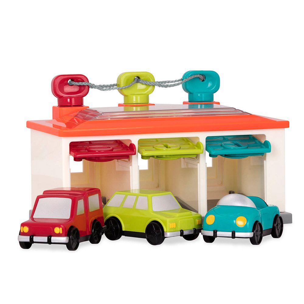 Battat - Car And Garage Shape Sorter Playset