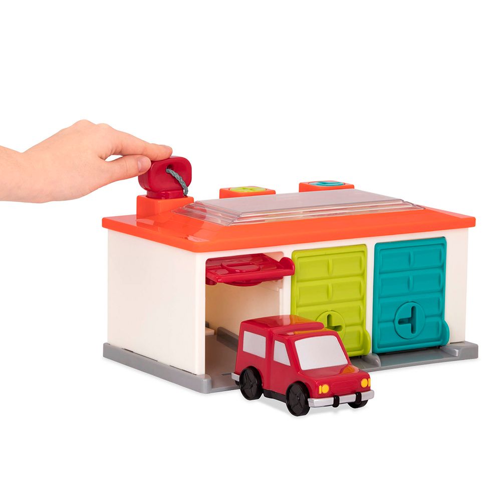 Battat - Car And Garage Shape Sorter Playset