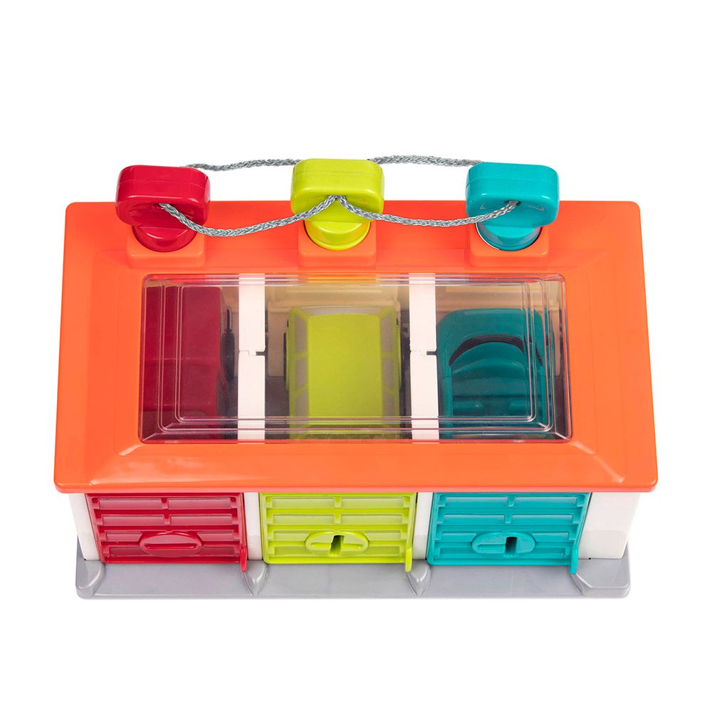 Battat - Car And Garage Shape Sorter Playset