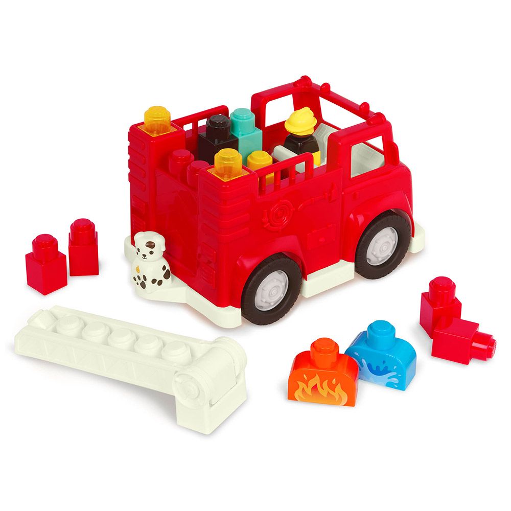 Battat - Fire Truck - Red - 17pcs