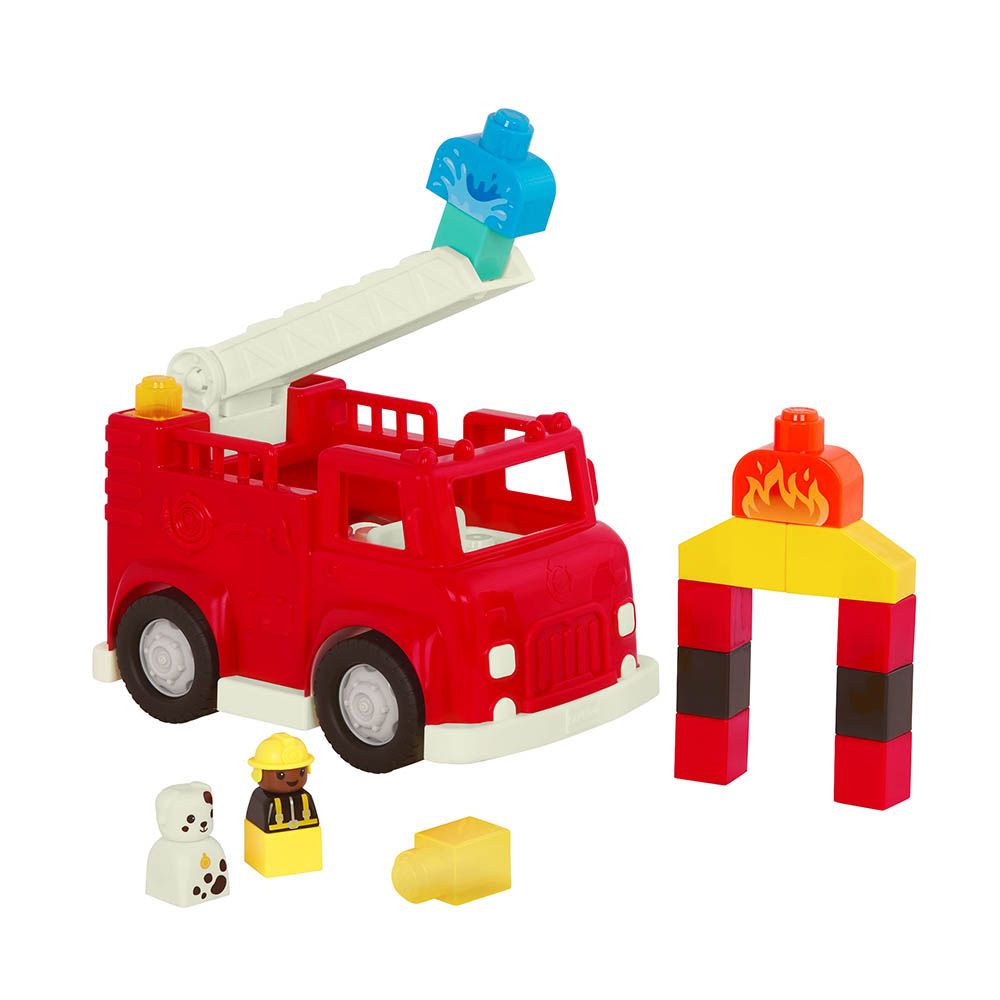 Battat - Fire Truck - Red - 17pcs