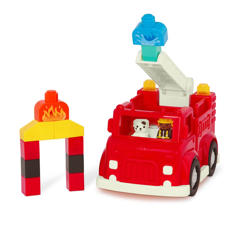 Battat - Fire Truck - Red - 17pcs