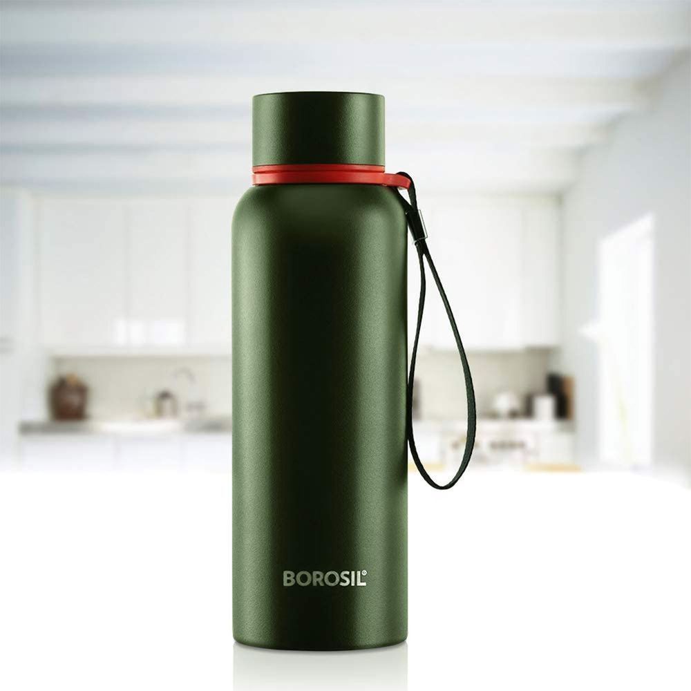 Borosil - Vacuum Insulated Trek Bottle - Green - 500 ml