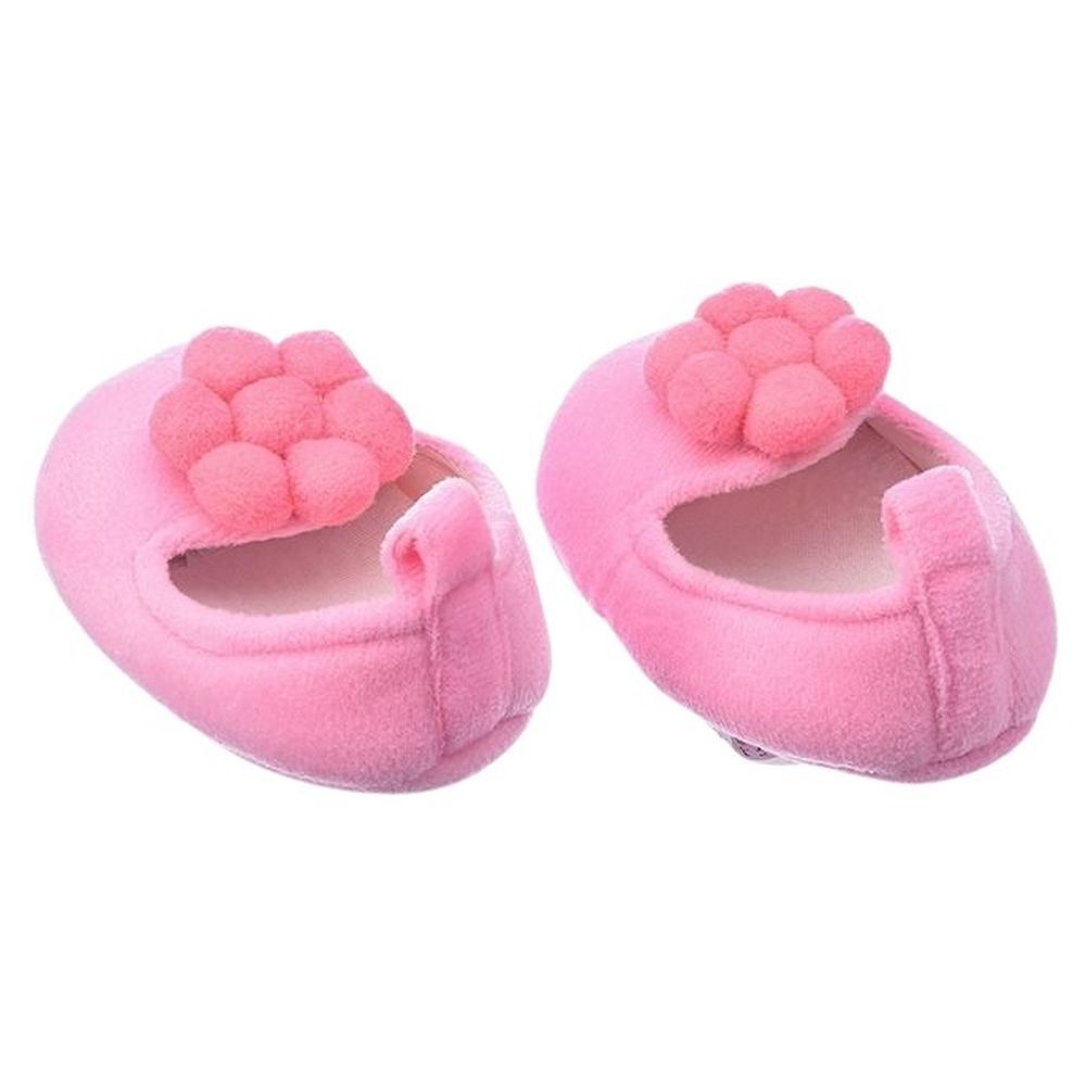 Tiny Hug - Soft & Warm Baby Booties w/ Headband - Pink