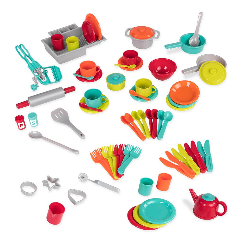 Battat - Deluxe Kitchen Playset - 71pcs