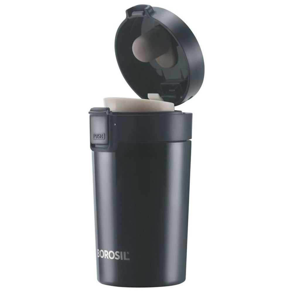 Borosil - Coffeemate Vacuum Insulated Mug - Black - 300 ml