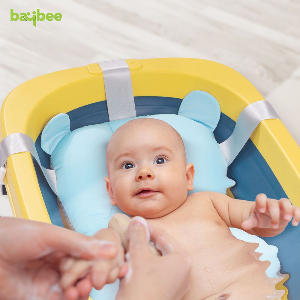 Baybee - Avery Foldable Baby Bath Tub For Kids - Yellow