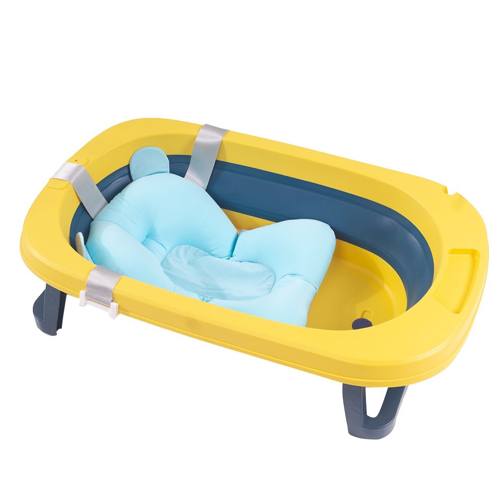 Baybee - Avery Foldable Baby Bath Tub For Kids - Yellow