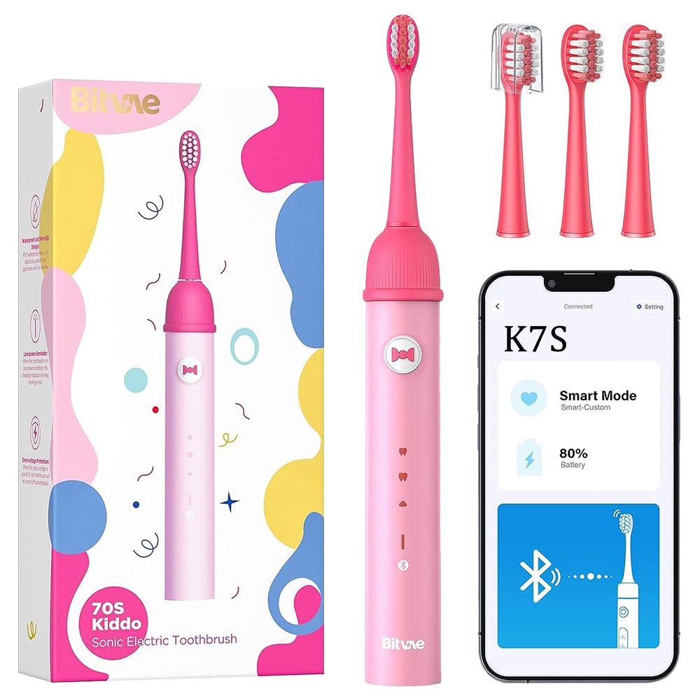 Bitvae - K7S Kids Electric Toothbrush - Pink