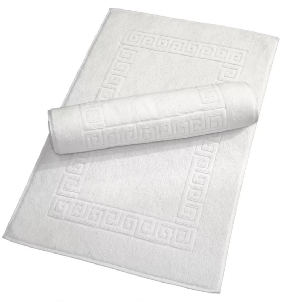 BYFT - Magnolia Luxury Bath Mat - White - 50x80 cm - 2pcs