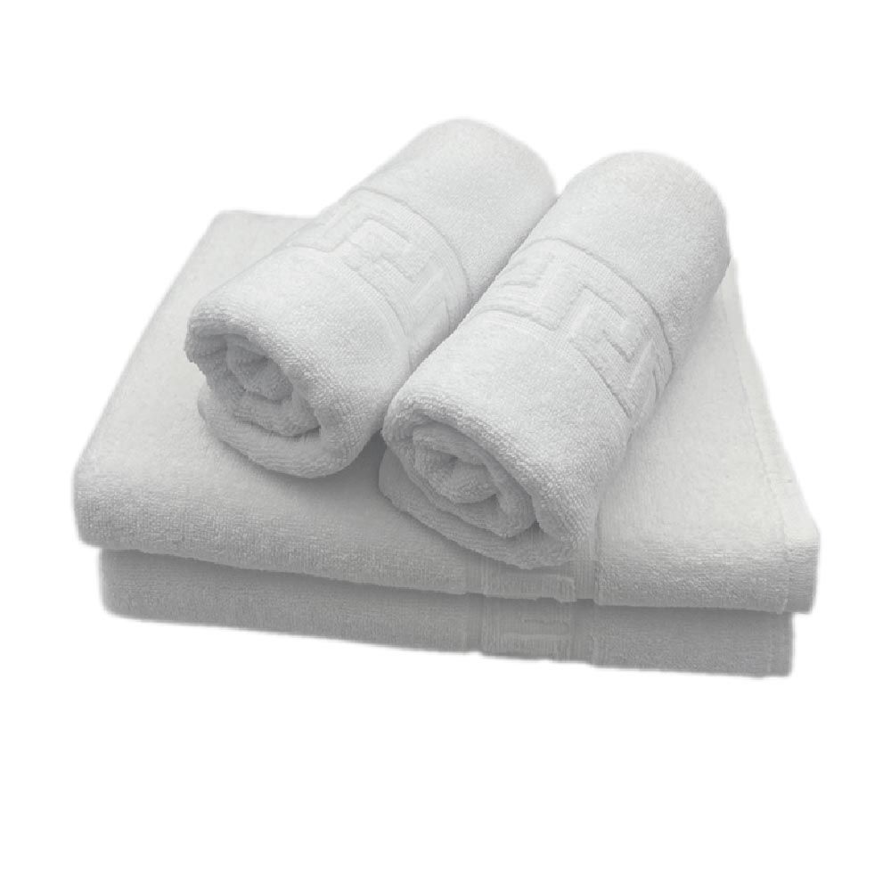 BYFT - Magnolia Luxury Bath And Hand Towel - White - 4pcs