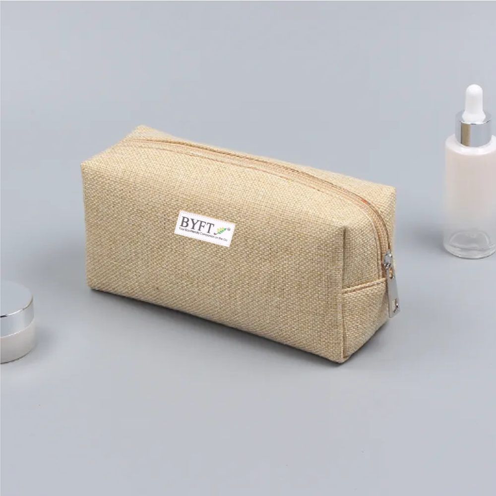 BYFT - Natural Jute Cosmetic Purse