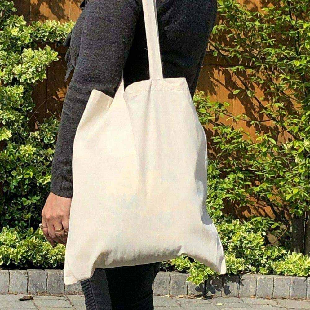 BYFT - Cotton Flat Tote Bag - Natural