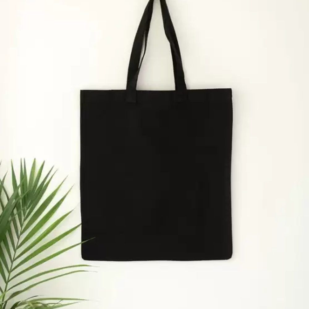 BYFT - Cotton Flat Tote Bag - Black