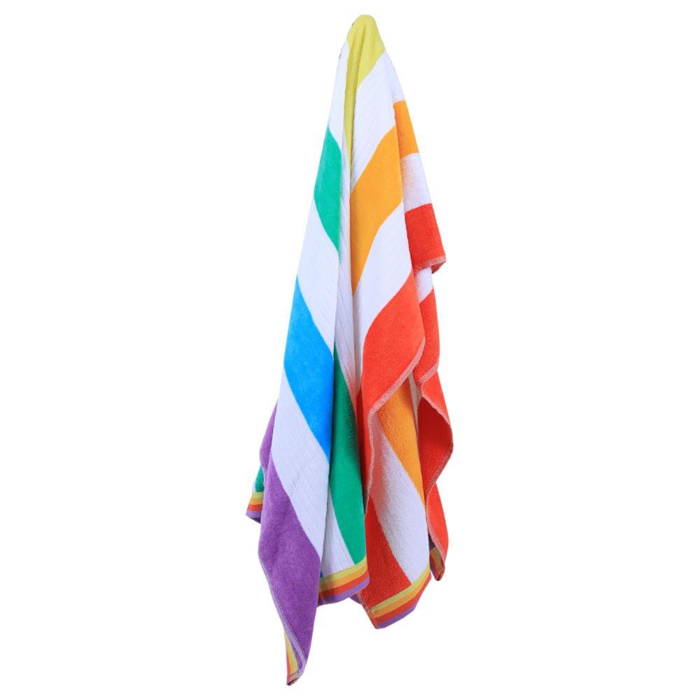 BYFT - Cotton Jacquard Beach Towel - 86x162cm - Rainbow