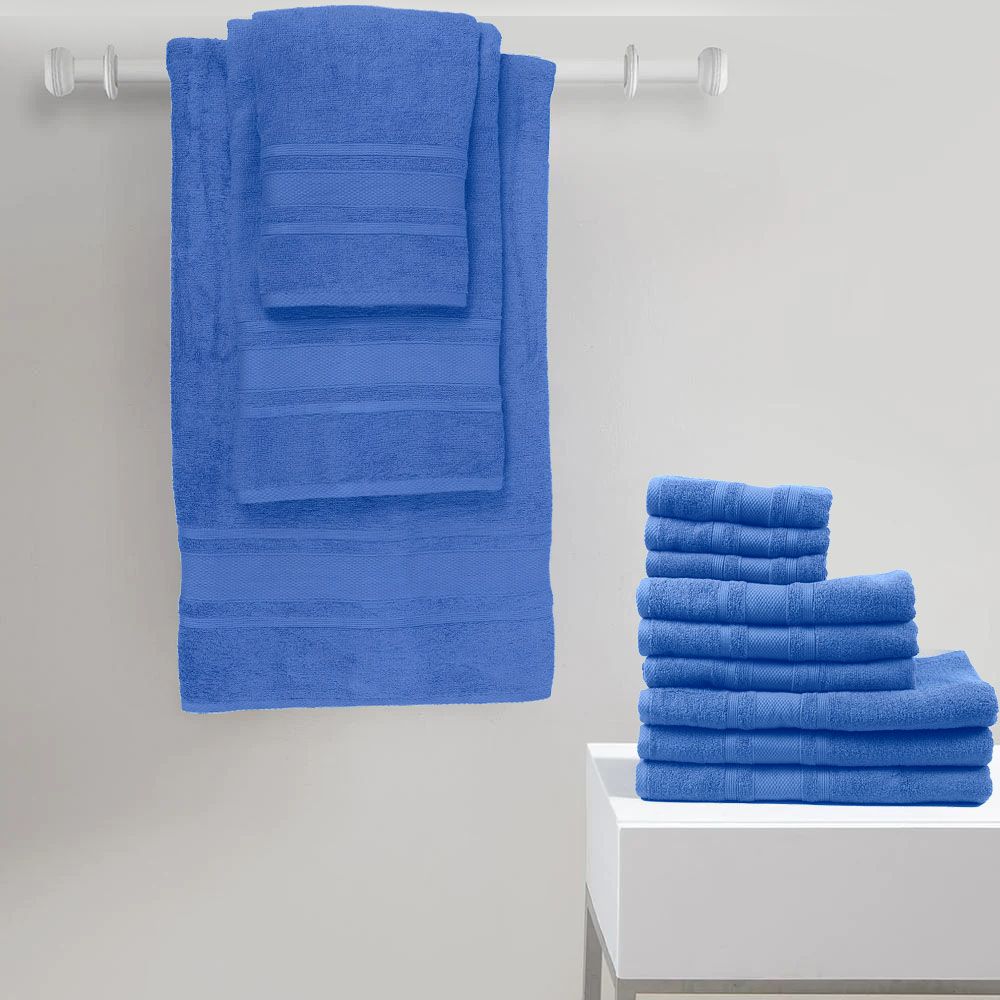 BYFT - Home Castle Premium Bath Towel - Blue - 70 x 140cm