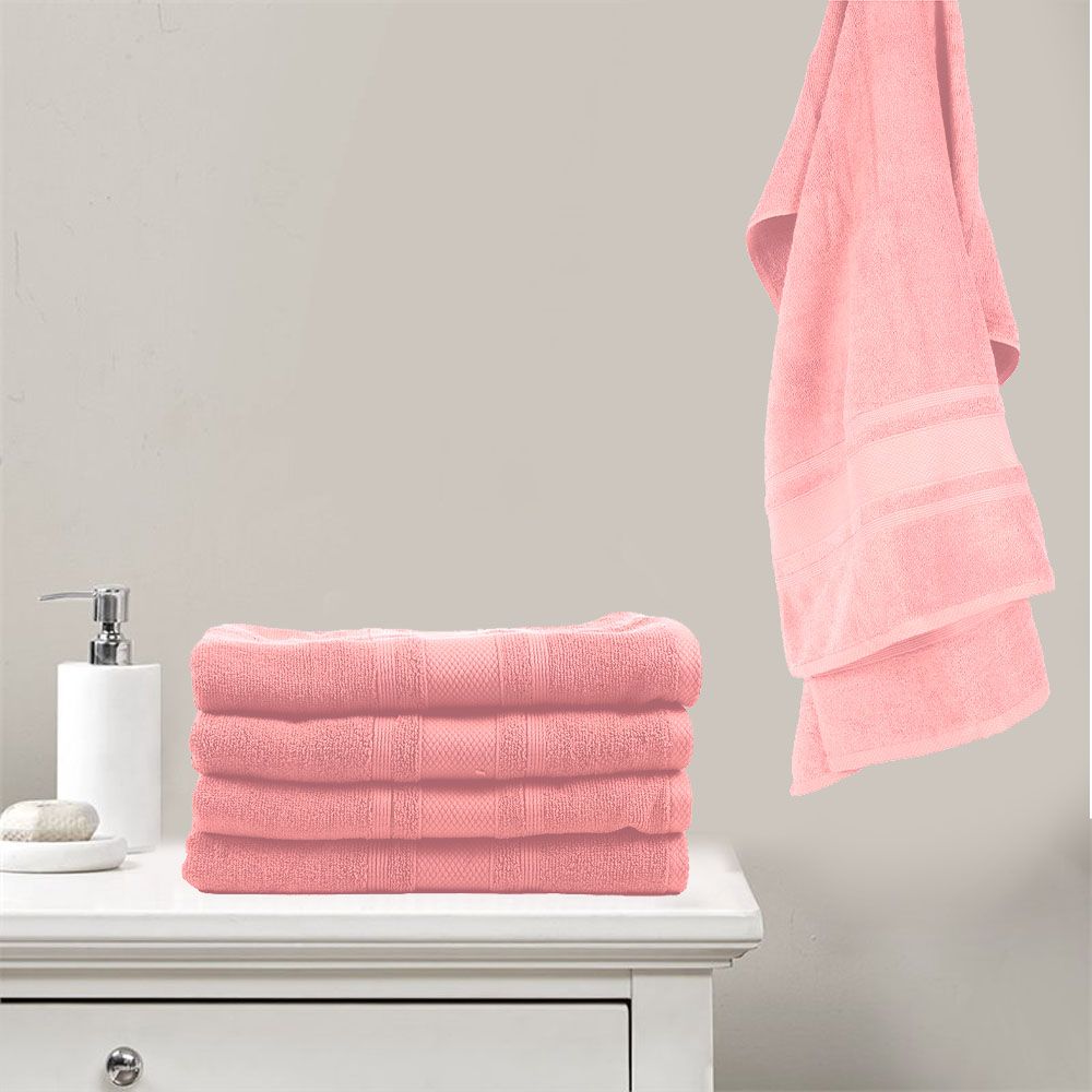 BYFT - Home Castle Premium Bath Towel - Pink - 70 x 140cm