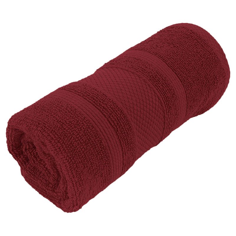 BYFT - Home Castle Premium Hand Towel - Maroon - 50 x 90cm