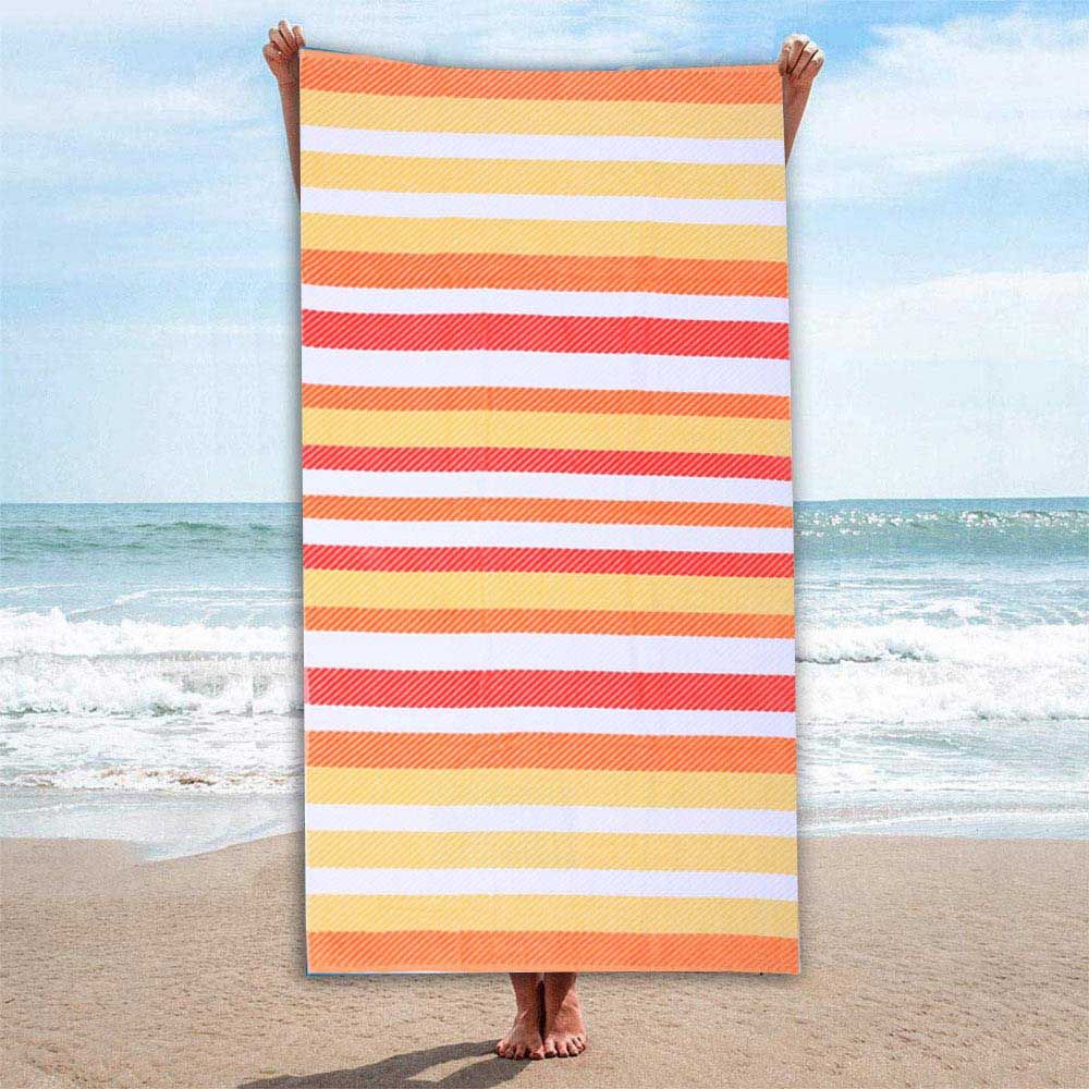 BYFT - Cotton Jacquard Beach Towel - 86x162cm - Orange