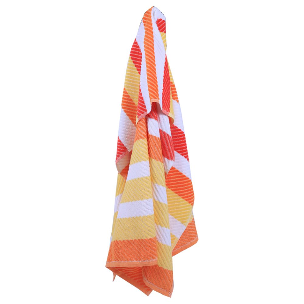 BYFT - Cotton Jacquard Beach Towel - 86x162cm - Orange