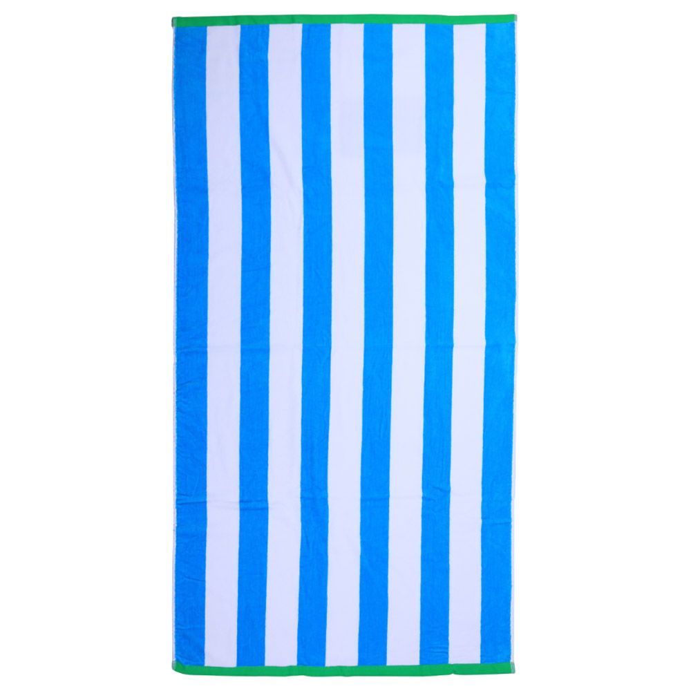 BYFT - Cotton Jacquard Beach Towel - 86x162cm - Cool Stripe Yarn Dyed