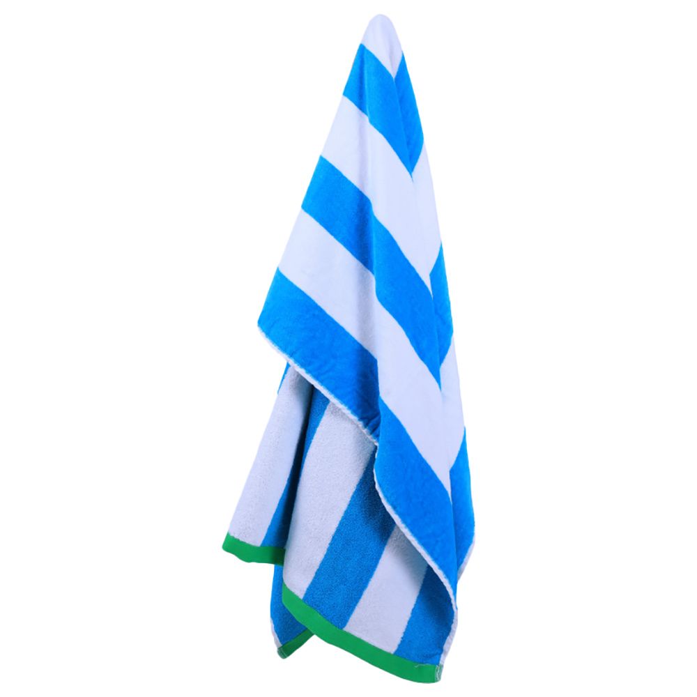 BYFT - Cotton Jacquard Beach Towel - 86x162cm - Cool Stripe Yarn Dyed