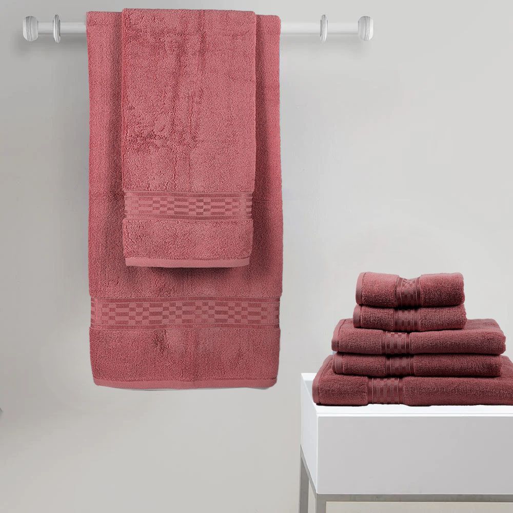 BYFT - Home Ultra Premium Hand Towel - Burgundy - 50 x 90cm