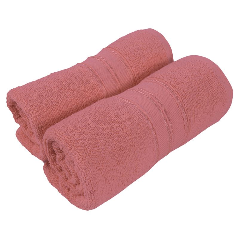 BYFT - Home Trendy Premium Hand Towel - Pink - 50 x 90cm - Pack of 2