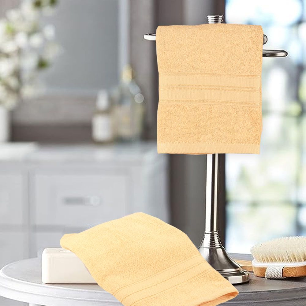 BYFT - Home Trendy Premium Hand Towel - Peach - 50 x 90cm - Pack of 4