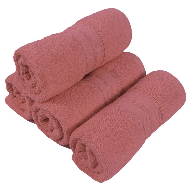 BYFT - Home Trendy Premium Hand Towel - Pink - 50 x 90cm - Pack of 4