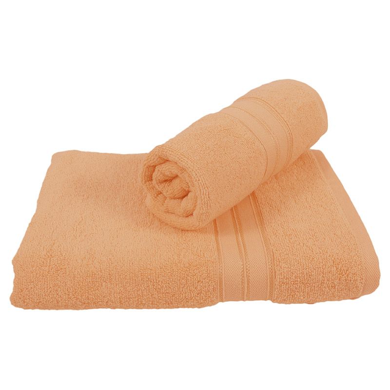 BYFT - Home Trendy Hand Towel and Bath Towel - Peach - 2pcs