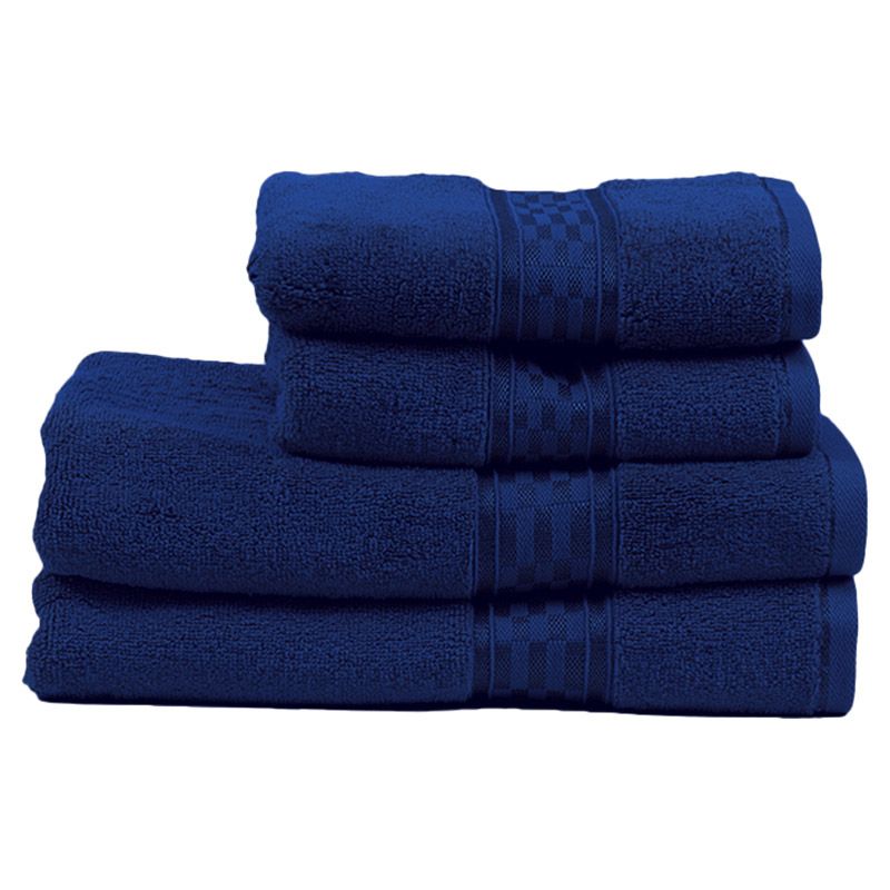 BYFT - Home Ultra Hand Towel 2pcs and Bath Towel 2pcs - Blue