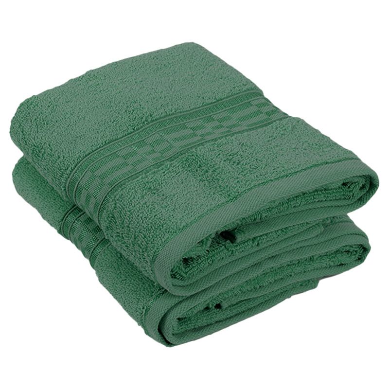 BYFT - Home Ultra Premium Hand Towel - Green - 50 x 90cm - Pack of 2