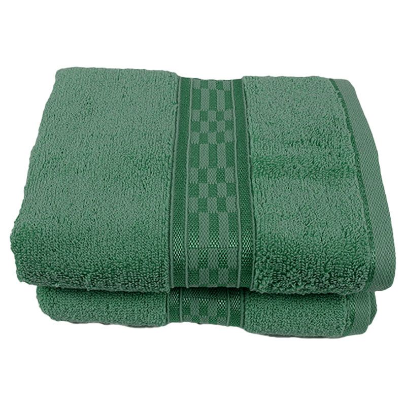 BYFT - Home Ultra Premium Hand Towel - Green - 50 x 90cm - Pack of 2