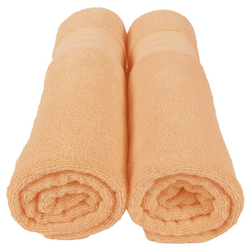 BYFT - Home Trendy Premium Bath Towel - Peach - 70 x 140cm - Pack of 2