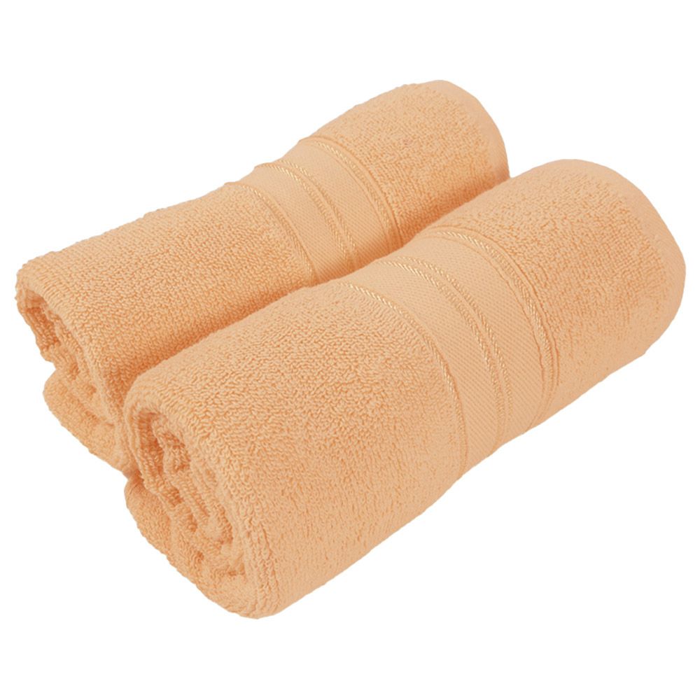 BYFT - Home Trendy Premium Hand Towel - Peach - 50 x 90cm - Pack of 2