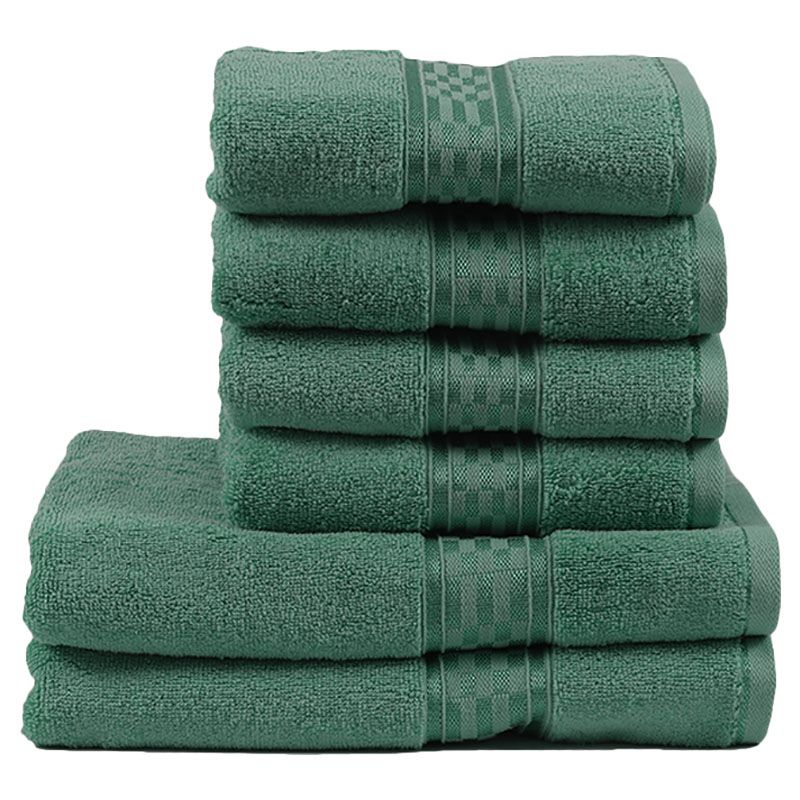 BYFT - Home Ultra Hand Towel 4pcs and Bath Towel 2pcs - Green