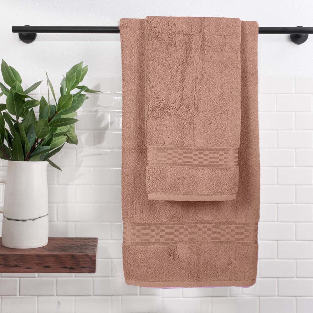 BYFT - Home Ultra Hand Towel 4pcs and Bath Towel 2pcs - Beige