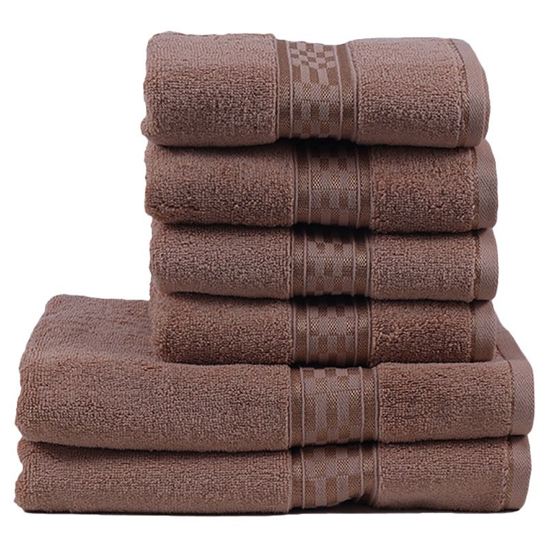 BYFT - Home Ultra Hand Towel 4pcs and Bath Towel 2pcs - Beige