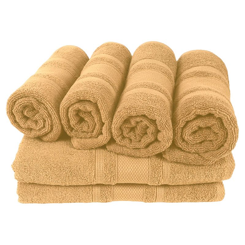 BYFT - Home Castle Hand Towel 4pcs and Bath Towel 2pcs - Cream