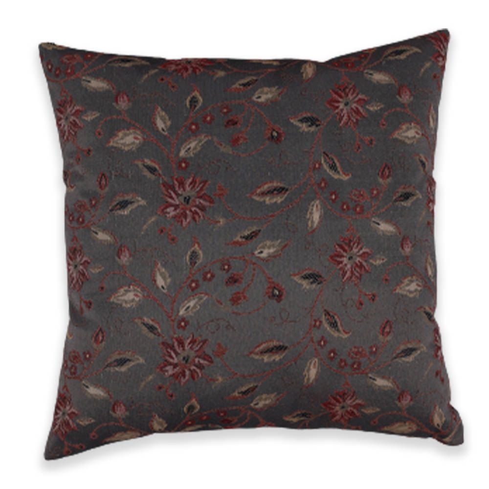 BYFT - Blossom Decorative Cushion Cover - Dark Grey - 2pcs